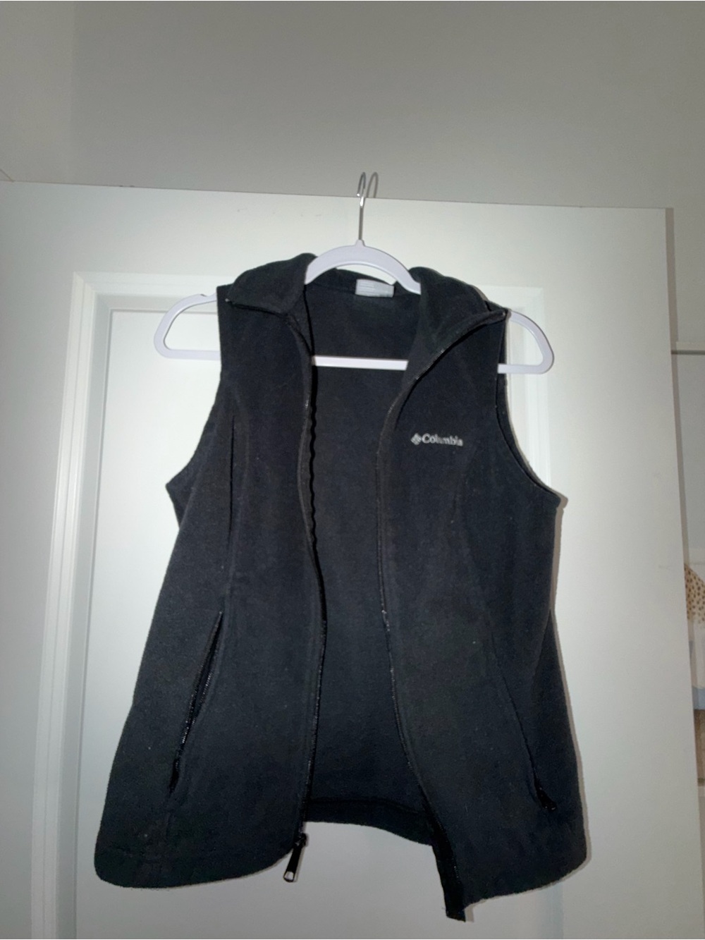 Columbia Women's Black Hooded Fleece Vest
